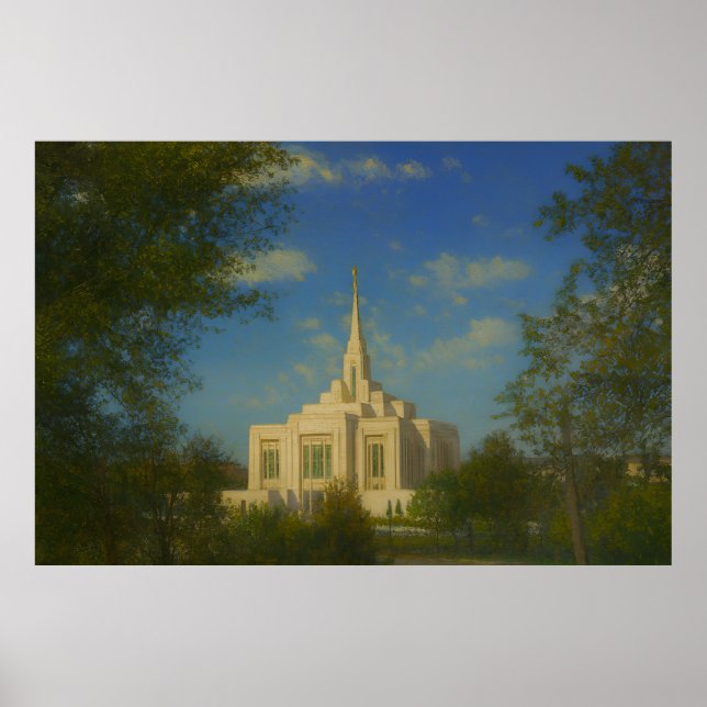 Ogden Utah Temple Painting™ LDS Wall Art Poster (Vorne)