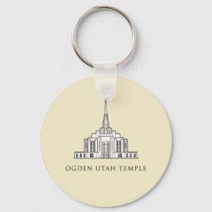 Ogden Utah Temple. Schlüsselanhänger