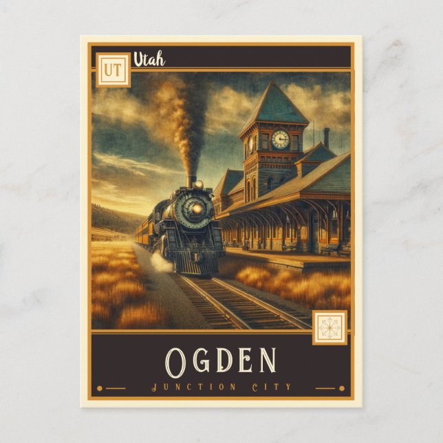 Ogden, Utah | VINTAG Postkarte (Vorderseite)
