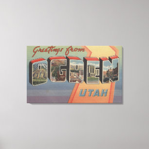 Ogden, UtahLarge Buchstabe ScenesOgden, UT Leinwanddruck