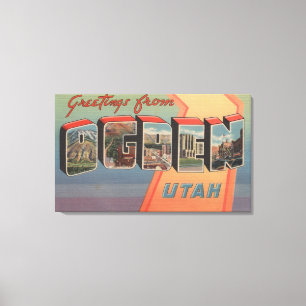 Ogden, UtahLarge Letter ScenesOgden, ABER Leinwanddruck