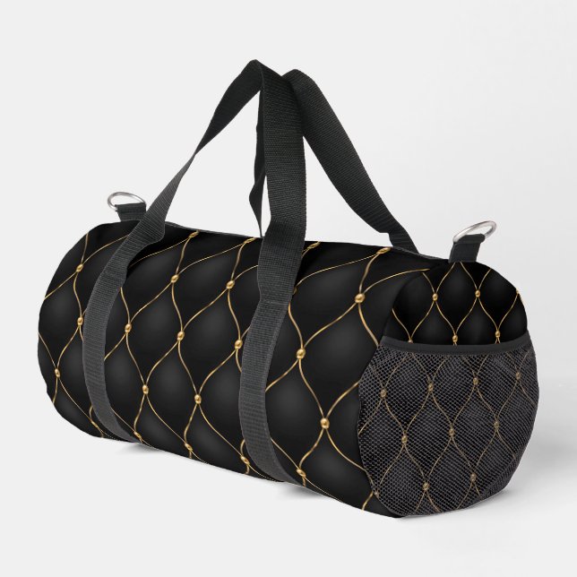 Ogee Black Gold Diamonds gespült Duffle Bag (Rechte Ecke)