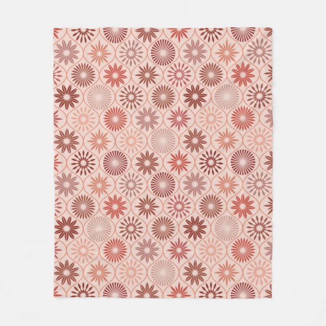Ogee Boho Blume Fleecedecke (Vorderseite)