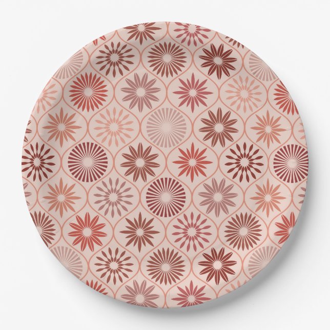 Ogee Boho Blume Pappteller (Vorderseite)