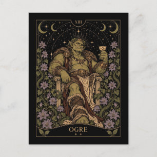 Oger, Sternen-Tarot-Kunst Postkarte