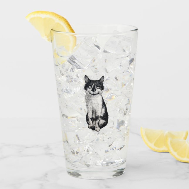 Ogie die Katze Glas (Vorderseite Ice)