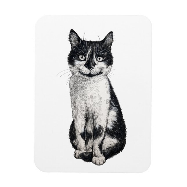 Ogie die Katze Magnet (Vertikal)