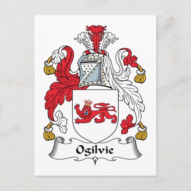Ogilvie Familienwappen Postkarte (Vorderseite)