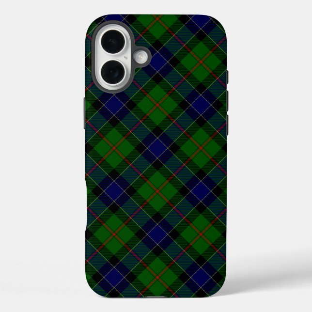 Ogilvie Tartan Blau kariert Case-Mate iPhone Hülle (Rückseite)