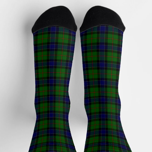 Ogilvie Tartan Blau kariert Socken (Oben)