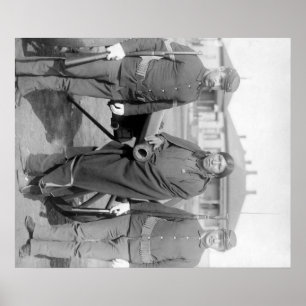 Oglala Indian Plenty Horses with 2 White Soldier Poster