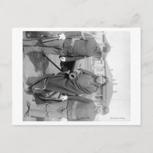 Oglala Indian Plenty Horses with 2 White Soldier Postkarte