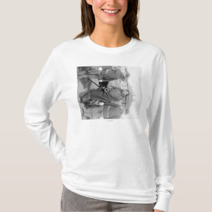 Oglala indische viel-Pferde mit dem 2 T-Shirt