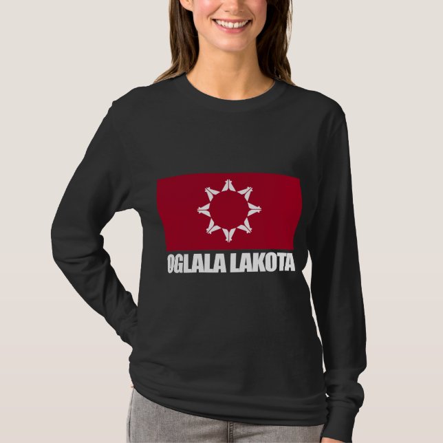 Oglala Lakota Flag Apparel T-Shirt (Vorderseite)