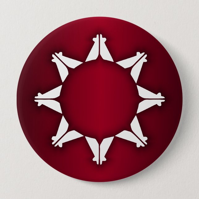 Oglala Lakota Flag Button (Vorderseite)
