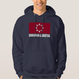 Oglala Lakota Flaggen-Kleid Hoodie