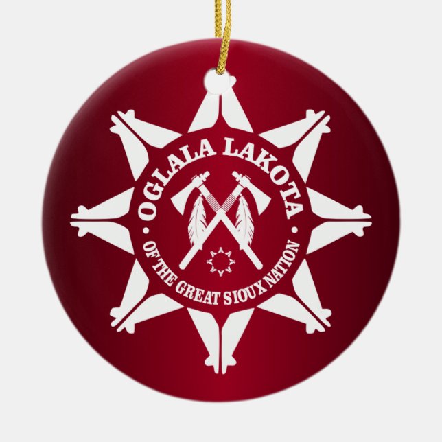 Oglala Lakota Keramikornament (Vorne)