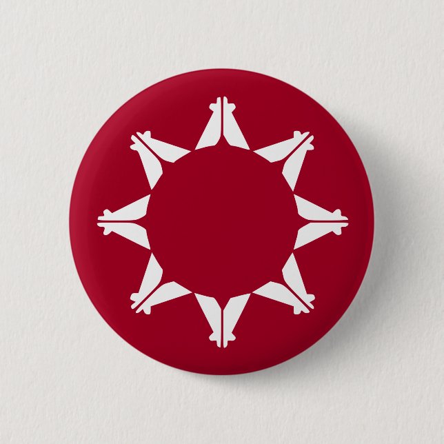 Oglala Lakota Sioux Fahne Button (Vorderseite)