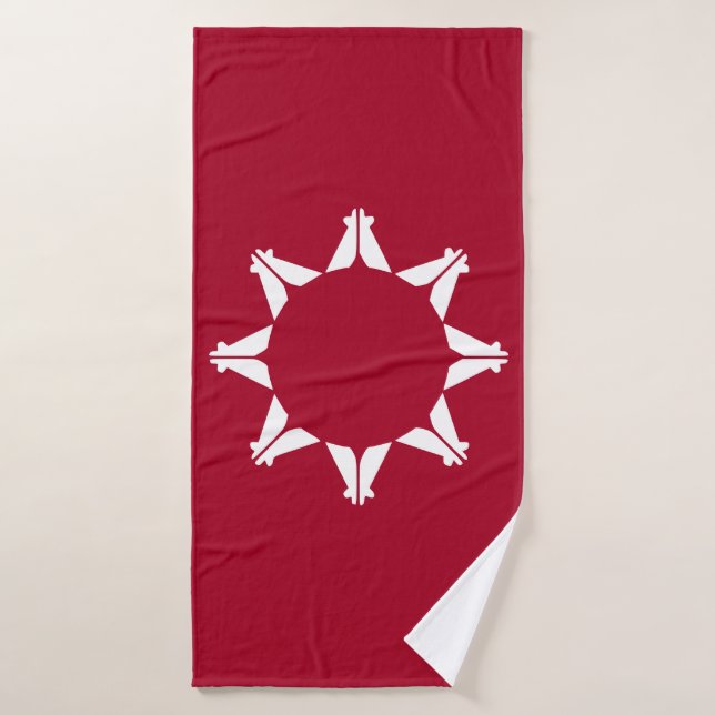Oglala Lakota Sioux Flag Badehandtuch (Badehandtuch)