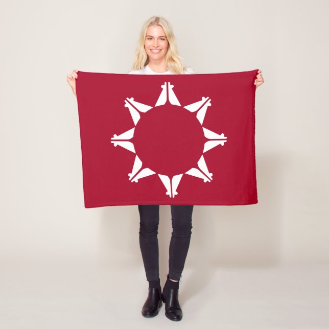 Oglala Lakota Sioux Flag Fleecedecke (Beispiel)
