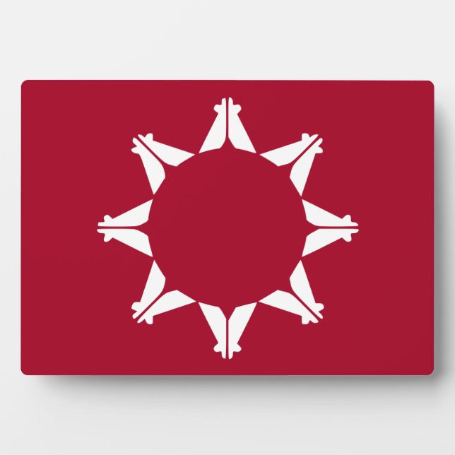 Oglala Lakota Sioux Flag Fotoplatte (Vorderseite)