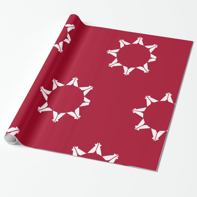 Oglala Lakota Sioux Flag Geschenkpapier (Ungerollt)