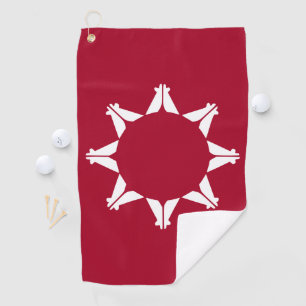 Oglala Lakota Sioux Flag Golfhandtuch