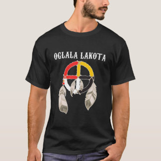 Oglala Lakota Sioux South Dakota Medizin Rad La T-Shirt