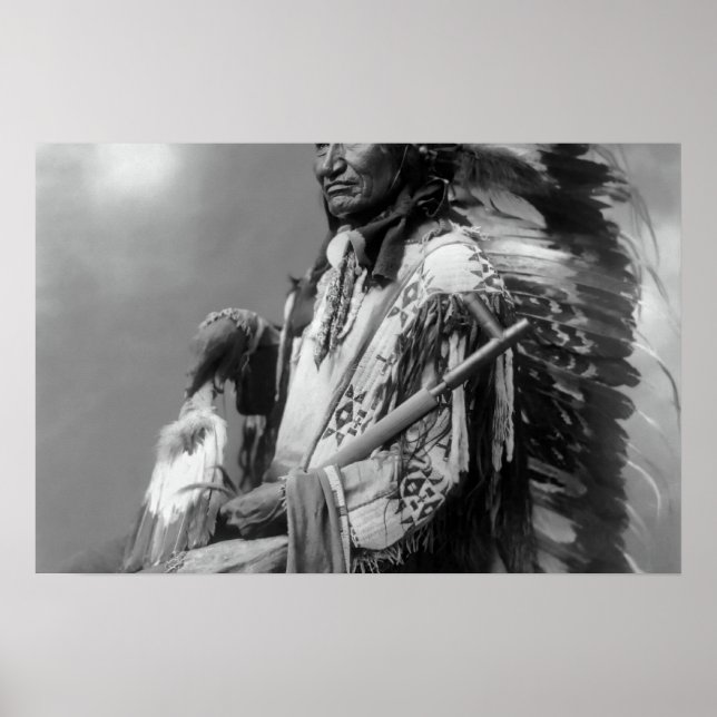 Oglala Sioux Chief Rocky Bear c. 1899 Poster (Vorne)