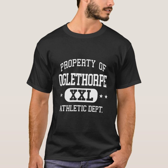 Oglethorpe Retro Athletic Property Dept T-Shirt (Vorderseite)