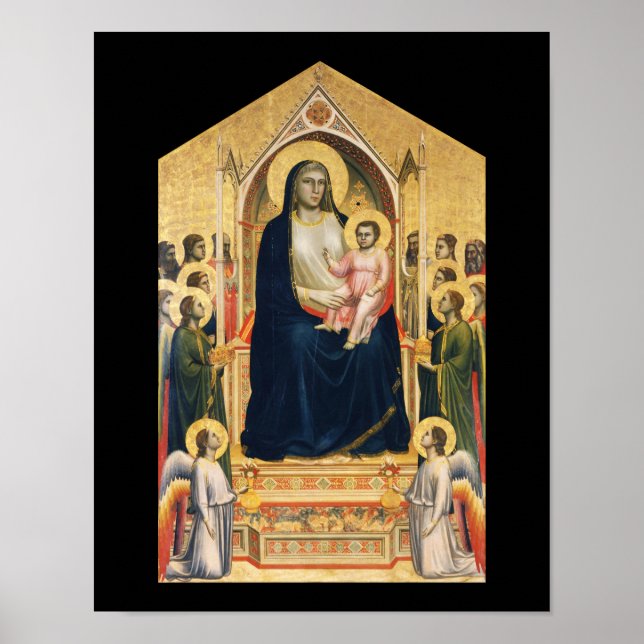 Ognissanti Madonna, Giotto, 1306-1310 Poster (Vorne)