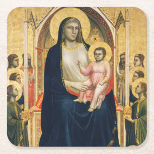Ognissanti Madonna, Giotto, 1306-1310 Rechteckiger Pappuntersetzer