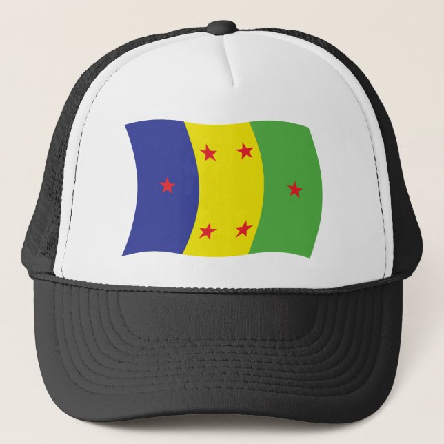Ogoni People Flag Hat Truckerkappe (Vorderseite)
