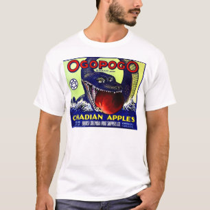 Ogopogo-kanadische Äpfel-Fruchtkäfigmarke T-Shirt