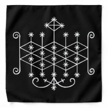 Ogoun-Sieb auf schwarz