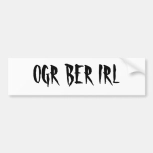 OGR BRUSTBEEREN IRL AUTOAUFKLEBER