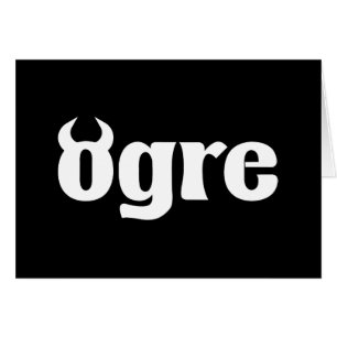 Ogre Grußkarte