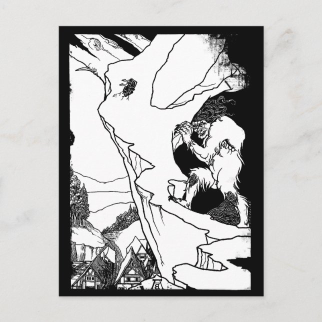 Ogre (Landslip Ogre) Postkarte (Vorderseite)