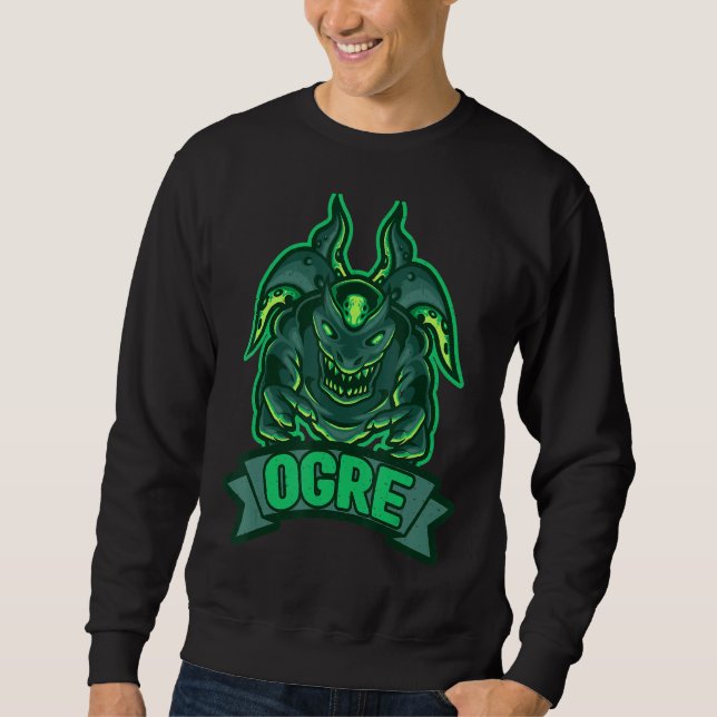 Ogre Larp Tabletop Rolle Spielbrett Krypto Sweatshirt (Vorderseite)