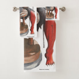 Ogre Making Japanisch Keramik Fantasy Bath Handtüc Badhandtuch Set