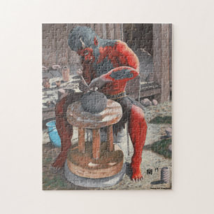 Ogre mit dem Pottery Wheel Medium Jigsaw Puzzle