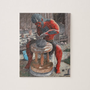 Ogre mit dem Pottery Wheel Small Fantasy Art Puzzl Puzzle