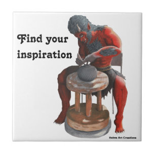 Ogre mit Teichrad-Fantasie dekorative Tile Fliese