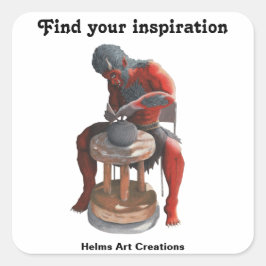 Ogre Potter Crafting Potterie Fantasy Art Stickers