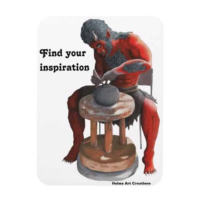 Ogre Potter macht Pots Fantasy Flexible Magnet (Vertikal)