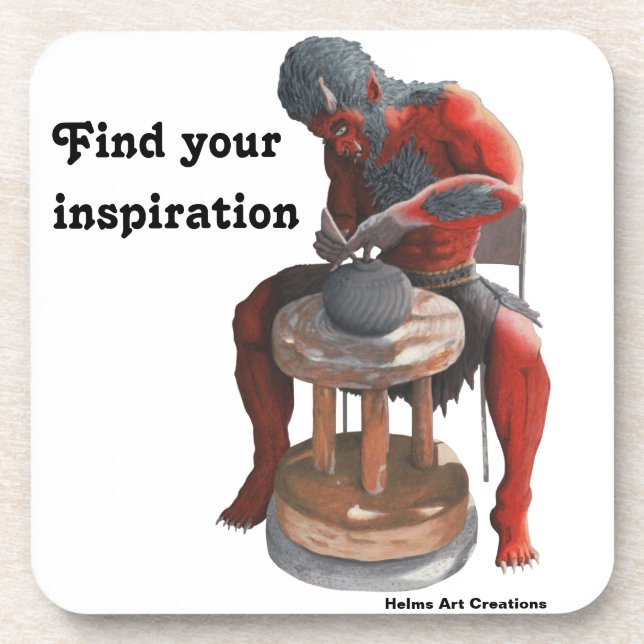 Ogre Potter macht Pots Fantasy Plastic Untersetzer (Vorderseite)