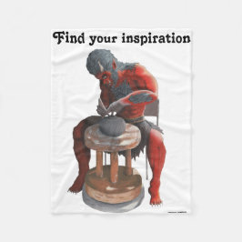 Ogre Potter Töpferei Kunst Hochzeitsfeier Fleecedecke