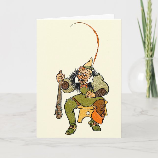 Ogre - Vintage Kinder-Illustrationskarte Karte (Vorderseite)