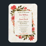 OGREE WEDING INVITATION MAGNET<br><div class="desc">Diese individuell gestaltbare OGREE Flora Hochzeitskarte ist der perfekte Weg, um Ihre Gäste zu Ihrem besonderen Tag einzuladen. Die Karte zeichnet sich durch ein wunderschönes Blumendesign in Orange- und Grüntönen aus, mit anpassbarem Text, der es Ihnen ermöglicht, Ihre eigene persönliche Touch hinzuzufügen. Egal, ob Sie gewollt haben, die Namen der...</div>