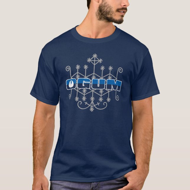 Ogum COM simbolo veve T-Shirt (Vorderseite)